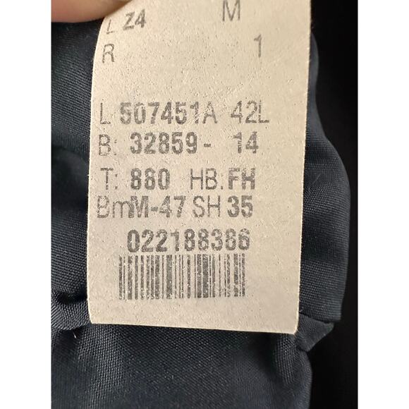 Lauren Ralph Lauren 100% Wool Blazer Sport Coat Navy Blue 2 Button Mens 42 L - Picture 6 of 8